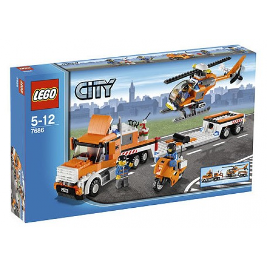 LEGO CITY Le transport de l'hélicoptere 2009
